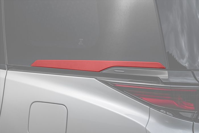 アルファード40系専用 SilkBlaze ステンレス リアウインドウトリム