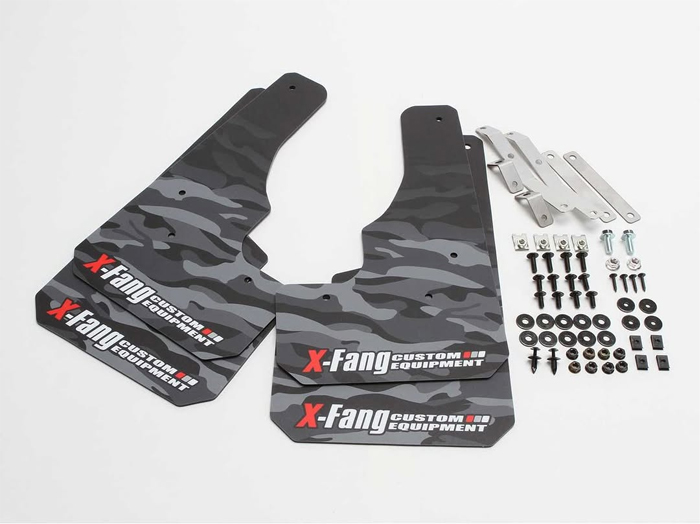 デリカミニ B3系専用 X-FANG マッドフラップ カモフラージュブラック