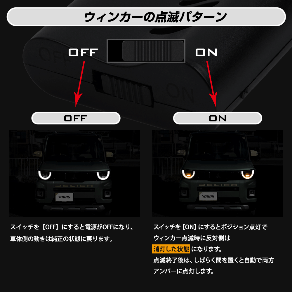 ランドクルーザー250系専用 LEDウィンカーポジションキット