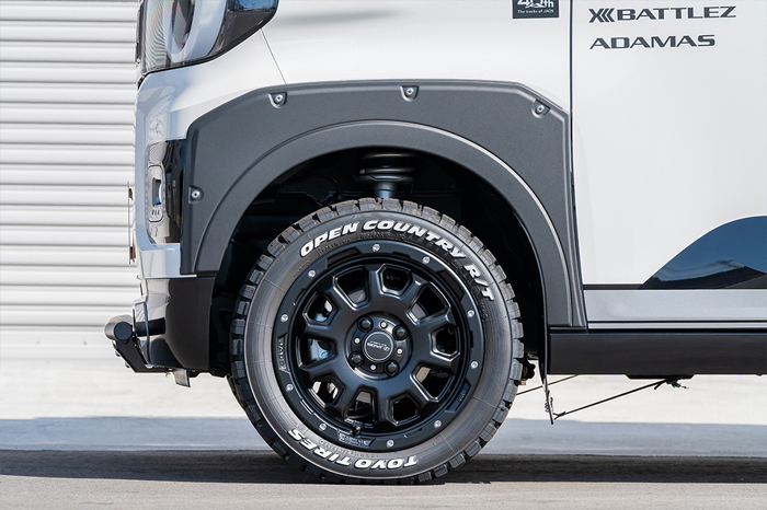 デリカミニ BA系専用 JAOS フェンダーガーニッシュ type-X