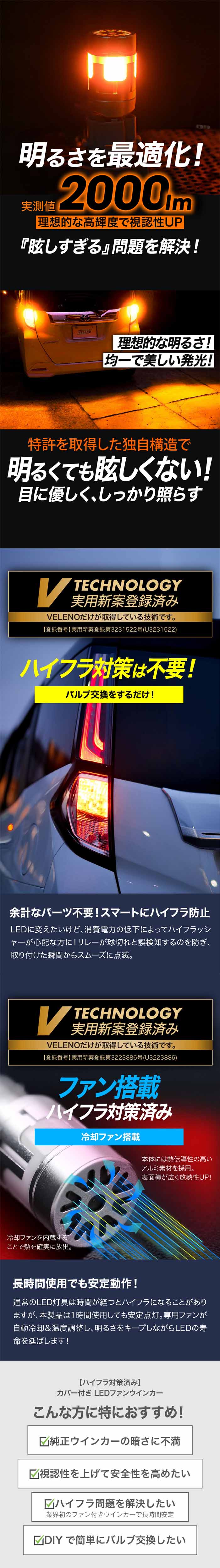 ランドクルーザーFJ専用 ヴェレーノ リア用 LEDウィンカーバルブ
