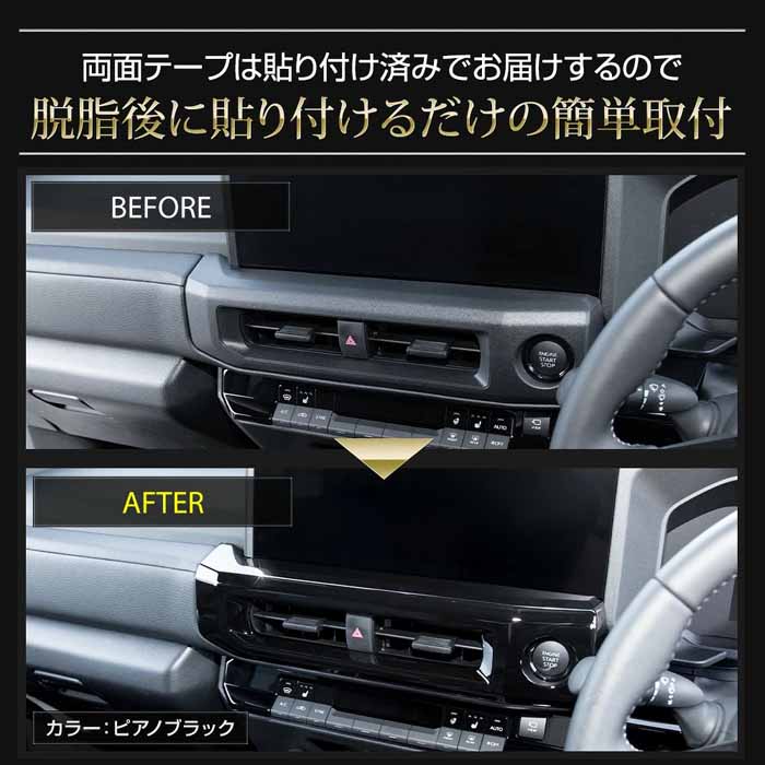 ランドクルーザーFJ専用 エアコン吹き出し口パネルガーニッシュ センター用