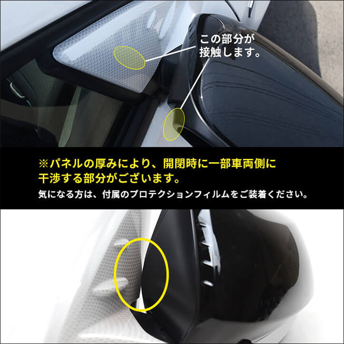 GRヤリス専用 ドアミラーベースパネル
