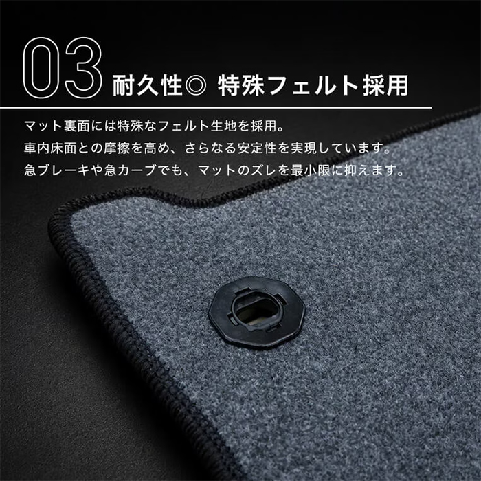 GRヤリス専用 TOM'S フロアマット 特殊フェルト