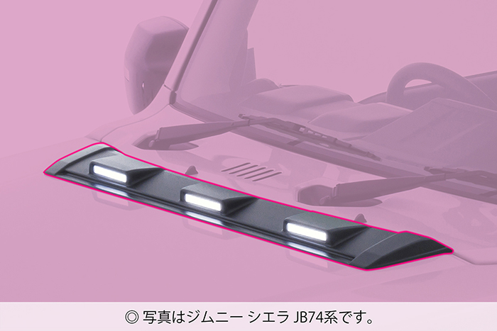 ジムニーノマド JC74専用 JAOS ボンネットディフレクター