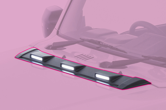 ジムニーシエラ JB74専用 JAOS ボンネットディフレクター