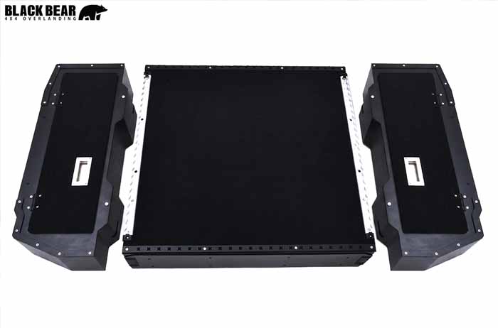 ジムニーシエラ JB74専用 BLACK BEAR ドロワーキット ラゲッジ収納