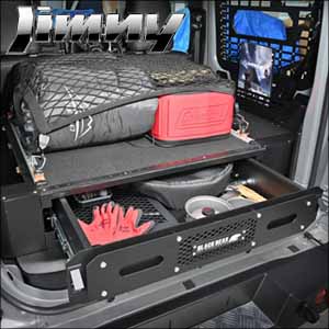 ジムニー JB64専用 BLACK BEAR ドロワーキット ラゲッジ収納