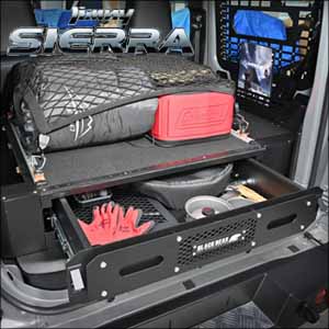 ジムニーシエラ JB74専用 BLACK BEAR ドロワーキット ラゲッジ収納