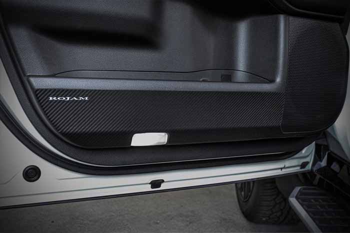 ランドクルーザー250系専用 ROJAM カーボンデカール ドアパネルプロテクター 4点セット