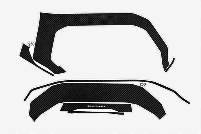 ランドクルーザー250系専用 ROJAM カーボンデカール メーターパネル