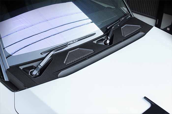 ランドクルーザー250系専用 ROJAM カーボンデカール ワイパーカウルパネル