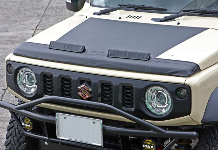 ジムニーノマド JC74専用 ボンネットノーズブラ