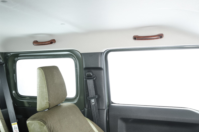 ジムニーシエラ JB74専用 CRAFTPLUS 木製アシストグリップ