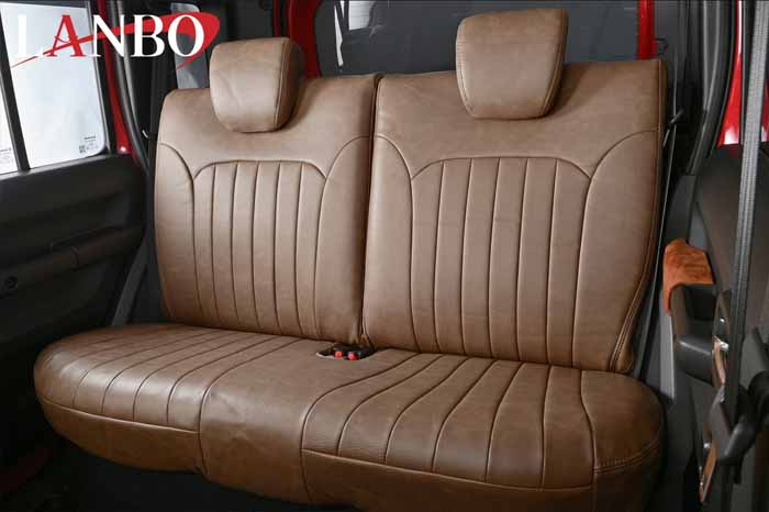 ジムニーノマド JC74専用 LANBO レザーシートカバー ダークブラウン