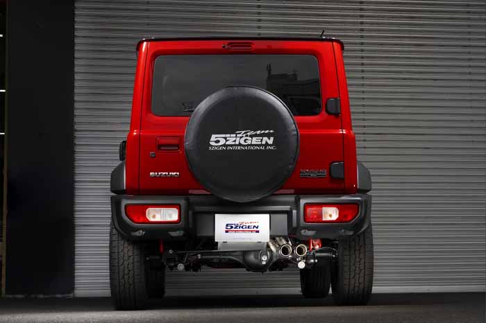 ジムニーノマド JC74専用 5ZIGEN 片側ダブル出し カーボンテールマフラー ASHIKU