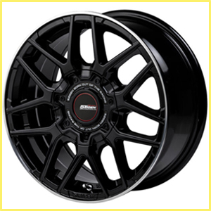 NV350 キャラバン用 ホイール＆タイヤセット(5ZIGEN TF500 XC-M ブラックリムポリッシュ/16インチ)