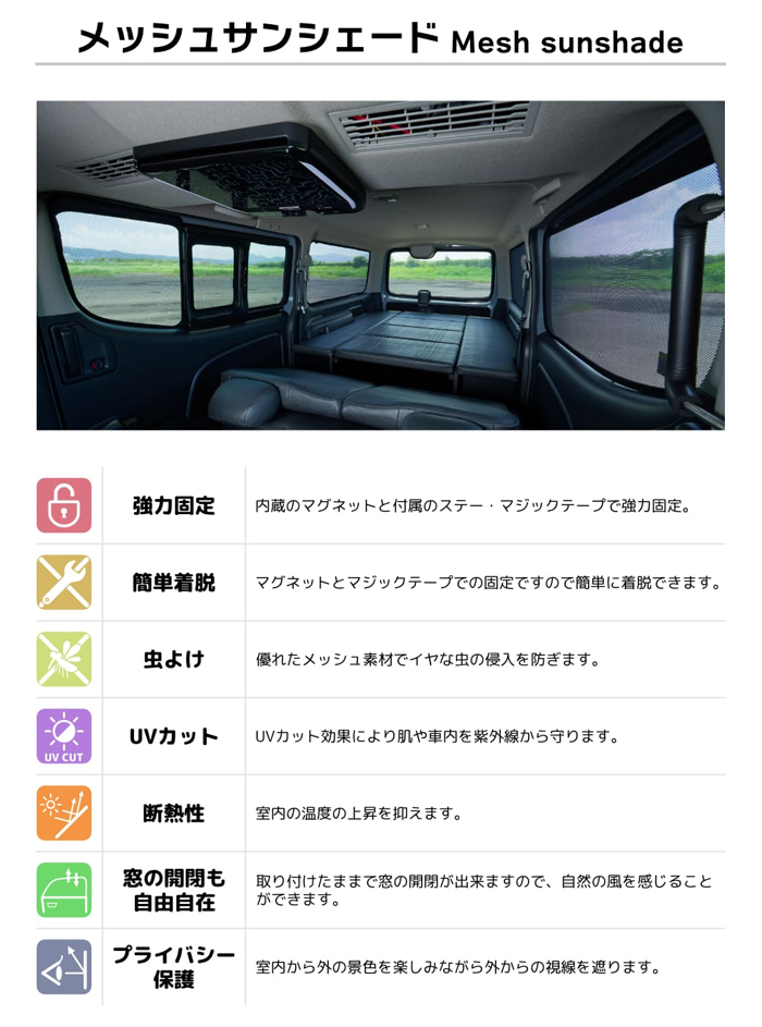 NV350 キャラバン専用 2WAY ウィンドウブラインドネット