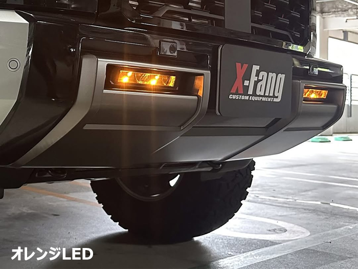 トライトン専用 X-FANG 9インチ デュアルLEDバーキット(バンパーダクトビルトインタイプ)