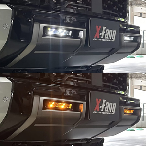 トライトン GSR専用 X-FANG 9インチ デュアルLEDバーキット(バンパーダクトビルトインタイプ)