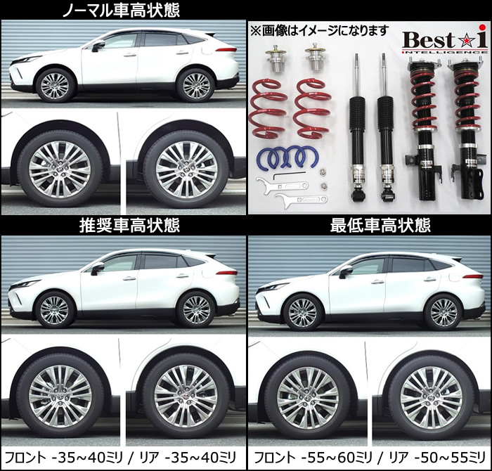 名入れ無料】 RSR 車高調 Basic i 推奨仕様 ウィッシュ ZGE25W H21 4