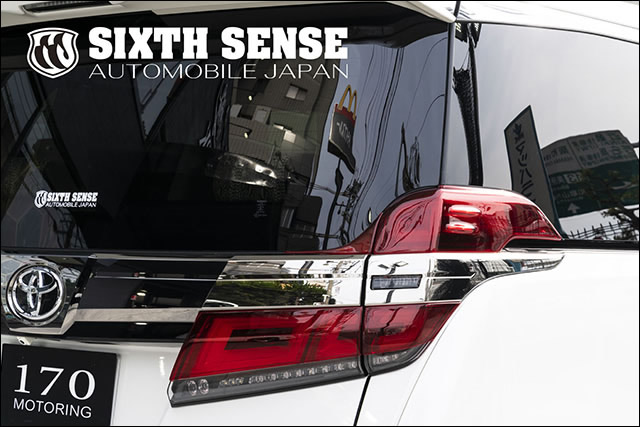 シックスセンス ヴェルファイア 20系 後期 テールランプカバー レッドLOWのみ SIXTH　SENSE JOULE ジュール