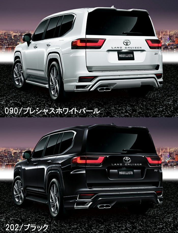 ランドクルーザー300 モデリスタリアスカート黒202