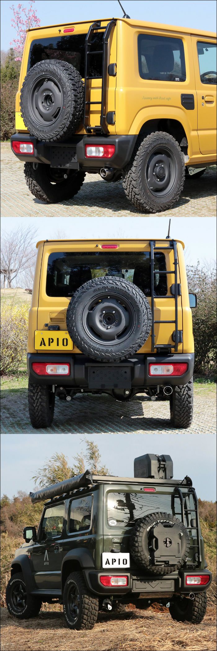 ジムニー JB64専用 APIO スチールリアラダー を販売中！カスタムパーツ 
