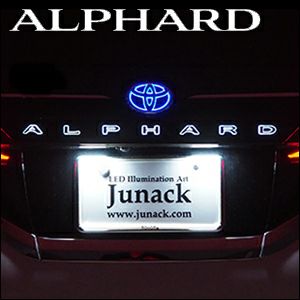 V*h様 アルファード40専用　エンブレムLEDライト アルファード40系専用 Junack LEDトランスエンブレム GR を販売